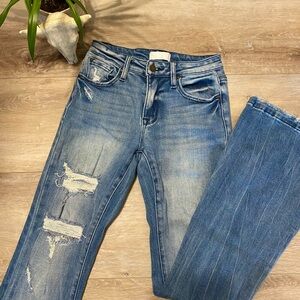 Petra 153 25/32 Distressed Flare Jeans